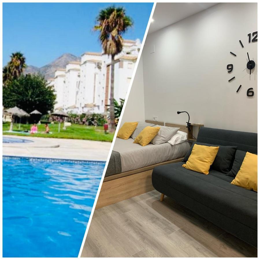 Precioso Estudio Frente Al Mar Con Piscina Benalmádena Dış mekan fotoğraf